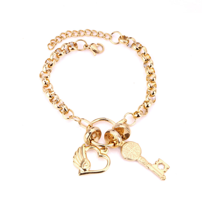 Bracelet Acier Inoxydable Or 18k