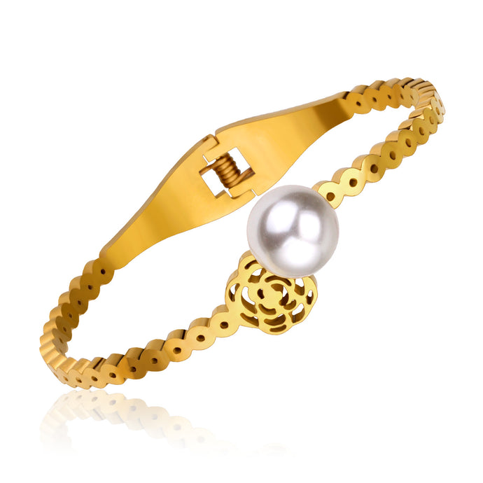 Bracelet Acier Inoxydable Or 18K